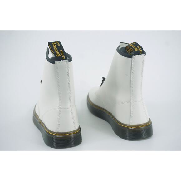 Doc Martens Zavala White 8 Eyelet Combat Ankle Boot size 10 US 42 EU Black - Picture 6 of 10